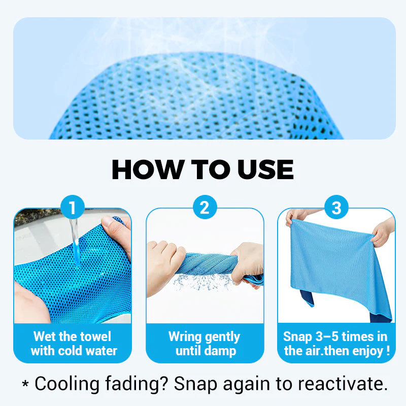🔥50% OFF!🎁Time-Sensitive Exclusive Deal! 💦Cold Sweat Towel You Can Use Anywhere, Anytime! Reusable Soft Absorbent Cooling Portable– UK Ready!