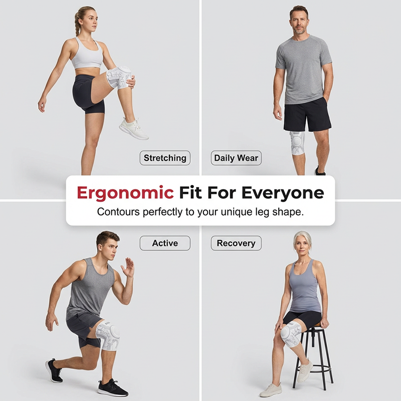 📢📢50% OFF !! ⏰ Adjustable Compression Knee Brace with Twist Knob — Custom Fit Support for Sports & Recovery