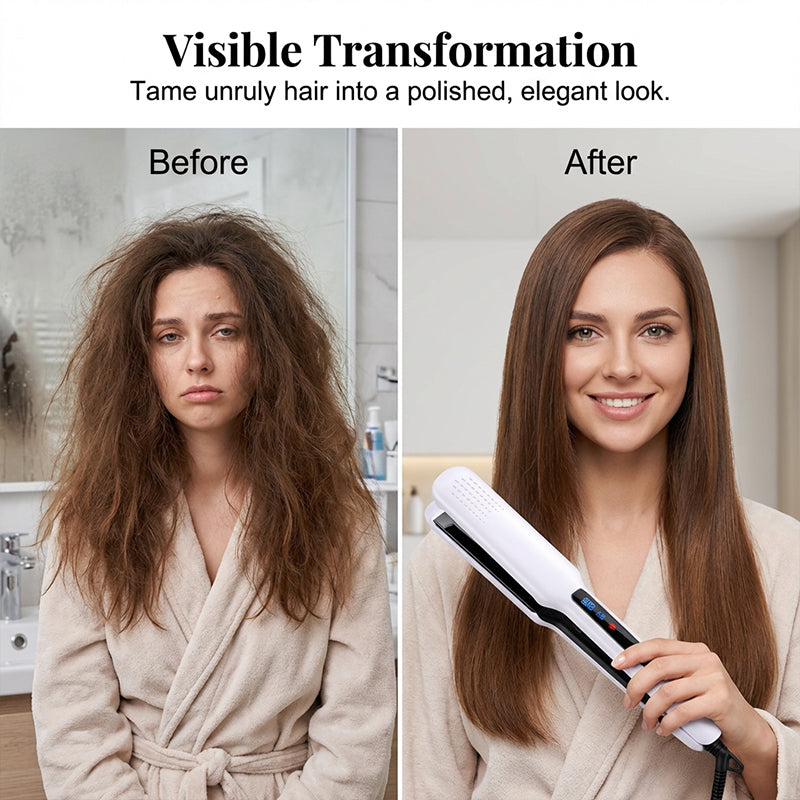 🎁🏆LAST DAY SPECIAL PRICE!-￡19.99!!💥  2-in-1 Hair Straightener and Curler with Negative Ionic Care
