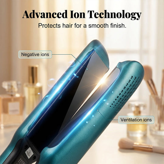 🎁🏆LAST DAY SPECIAL PRICE!-￡19.99!!💥  2-in-1 Hair Straightener and Curler with Negative Ionic Care