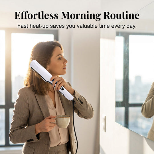 🎁🏆LAST DAY SPECIAL PRICE!-￡19.99!!💥  2-in-1 Hair Straightener and Curler with Negative Ionic Care