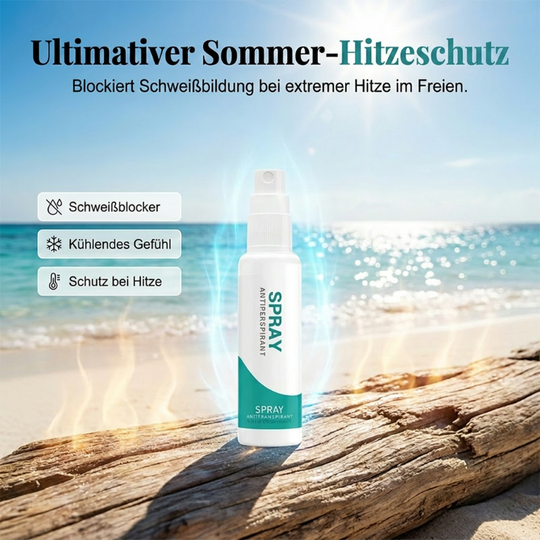 Long-lasting antiperspirant spray, 48-hour protection, stain-free & gentle on the skin – Ideal for everyday use & sport 💪