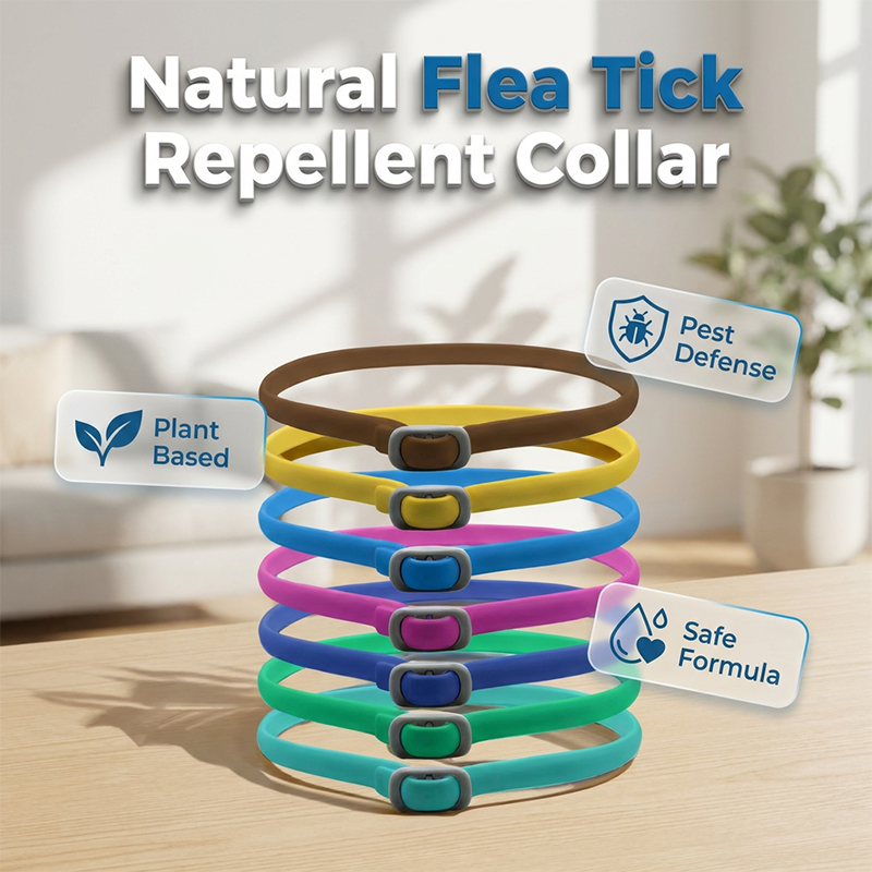 🎉 FLASH DEAL 30% OFF🐶🐱 – Plant-Based Flea & Tick Collar 🌿 Up to 8 Months Protection, Slow-Release Oils, Water-Resistant 💦 Repels Mosquitoes & Larvae, Comfortable & Safe for Daily Wear 🐕
