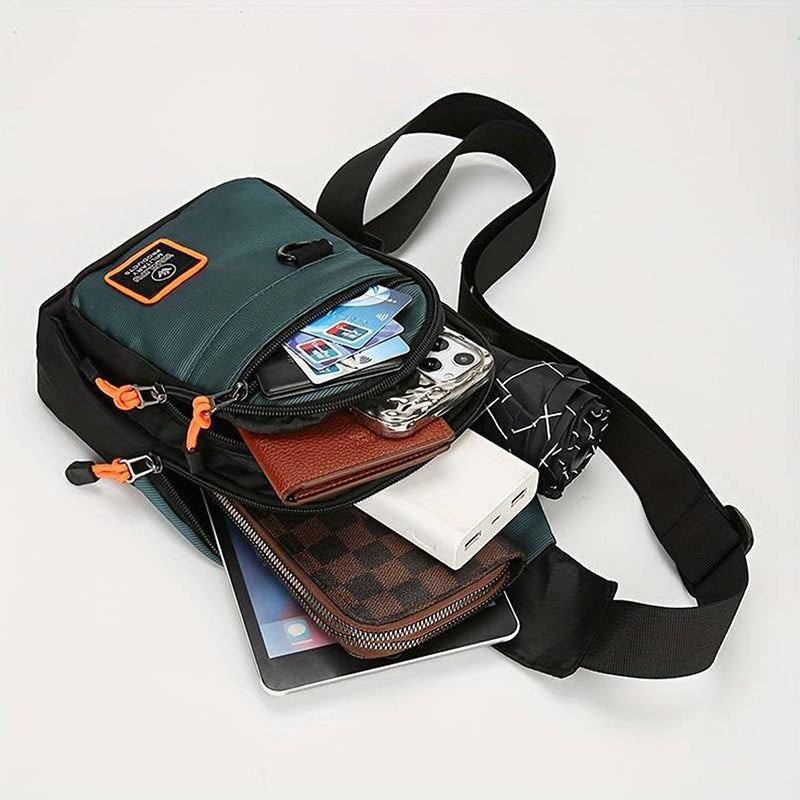 ☔️ Rain? No Sweat! ✨ Waterproof Multi-Pocket Crossbody Sling Bag. 🎒