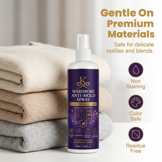 🧥🚫Wardrobe Anti-Mold Spray – Mildew Remover & Moisture Control 🦠💧