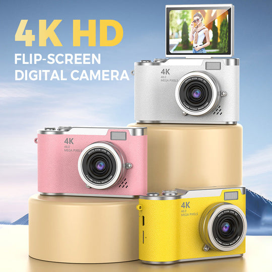 ⏳Time-Limited Special！📷4K HD Flip-Screen Digital Camera