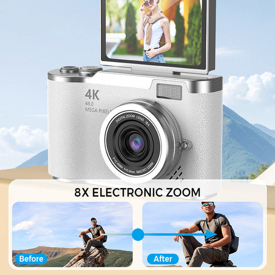 ⏳Time-Limited Special！📷4K HD Flip-Screen Digital Camera