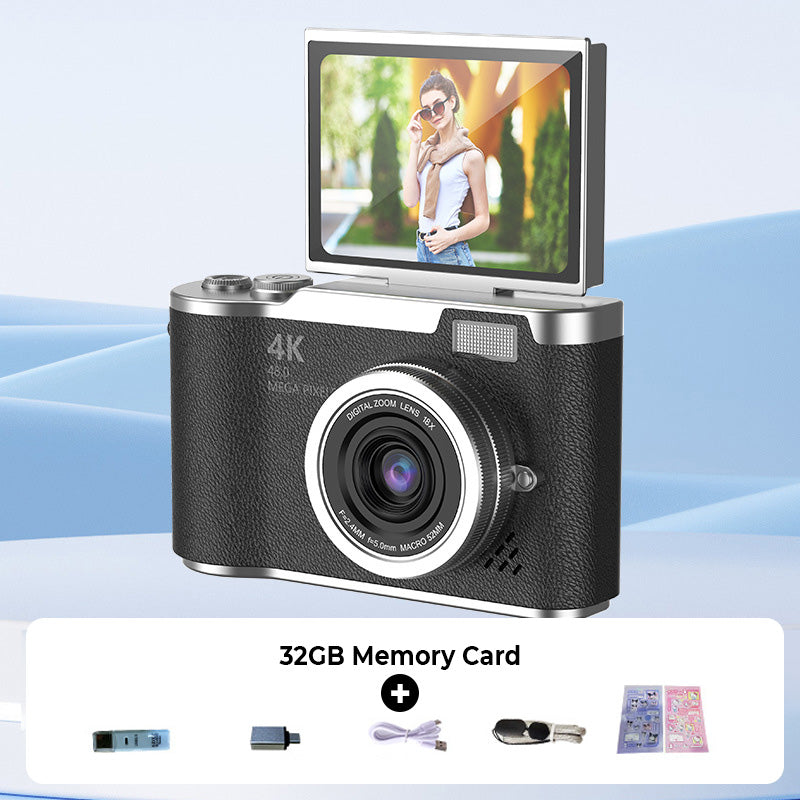 ⏳Time-Limited Special！📷4K HD Flip-Screen Digital Camera