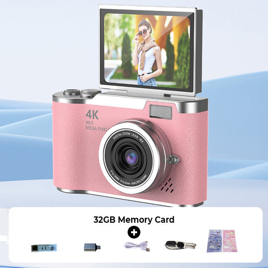 ⏳Time-Limited Special！📷4K HD Flip-Screen Digital Camera