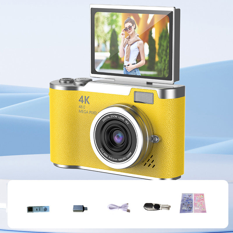 ⏳Time-Limited Special！📷4K HD Flip-Screen Digital Camera