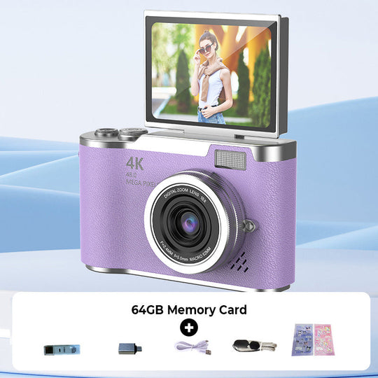 ⏳Time-Limited Special！📷4K HD Flip-Screen Digital Camera