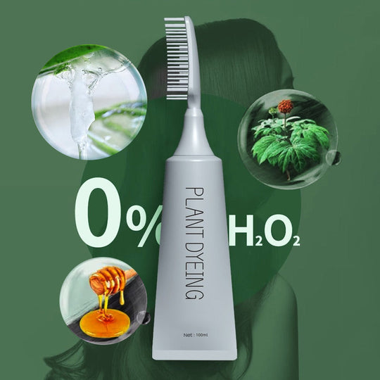 ✨ German Plant-Based Hair Dye for Salon-Perfect Roots – 100% Plant Power, Easy to Use & Covers Gray Hair in 5 Minutes 🌿