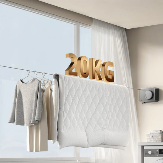 ⏳Time-Limited Special !🌞🏠Invisible Clothesline – Retractable & No-Drill – 4.2 Meters – Heavy-Duty (up to 20kg+) – Space-saving for Indoors & Outdoors