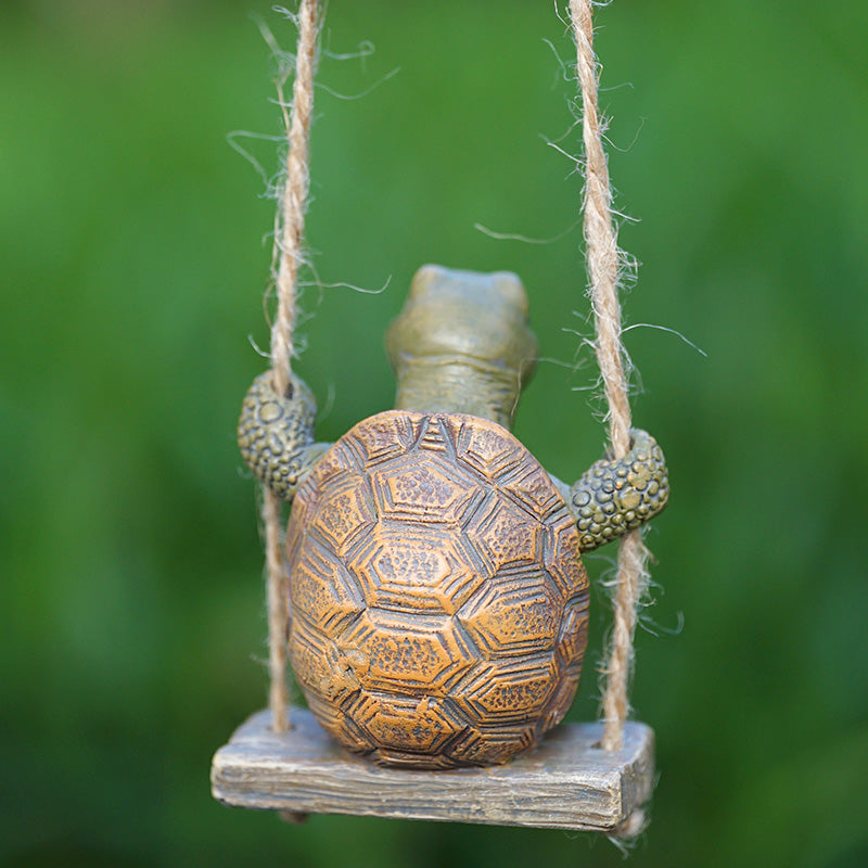 🏆Surprise Price: Only £12.99!!!🐢Whimsical Turtle Swing Decor🌿