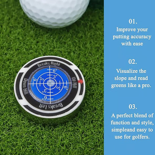 ⏳Time-Limited Special ！🔥HOT SALE !💥Precision Golf Green Reading Level & Ball Marker