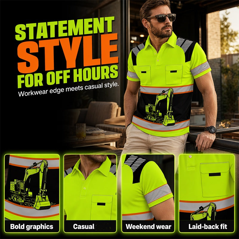 🎉 LIMITED TIME 50% OFF! 🚜 Excavator Graphic Tee – Rugged Design & Breathable Comfort for Worksite or Weekend ☀️