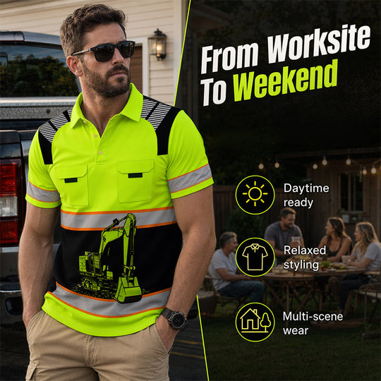 🎉 LIMITED TIME 50% OFF! 🚜 Excavator Graphic Tee – Rugged Design & Breathable Comfort for Worksite or Weekend ☀️