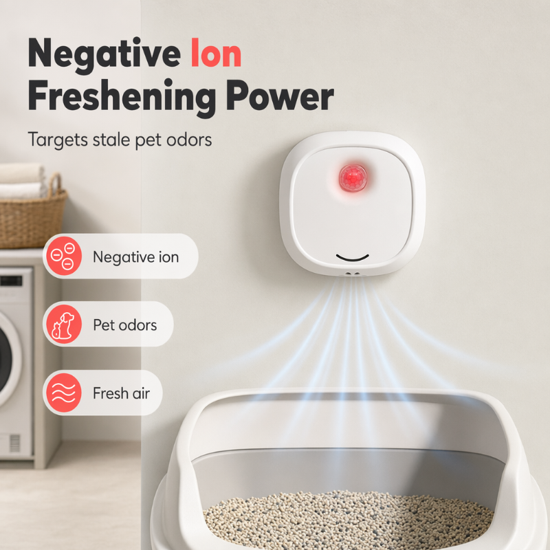 🔥Limited Time 70% OFF! 🌬️Say goodbye to unpleasant odors with it! Smart Quiet Pet Odor Eliminator