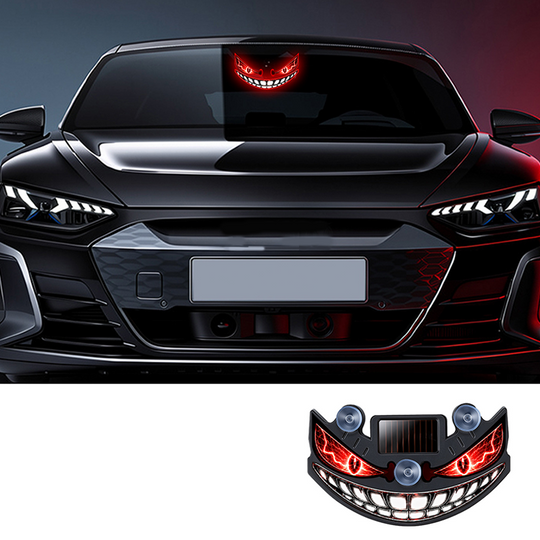 🔥 50% OFF! 😈 “Devil's Sucker” Solar LED Car Warning Light ✨ Vibration Sensor, USB & Solar Charging, Universal for Cars & Trucks