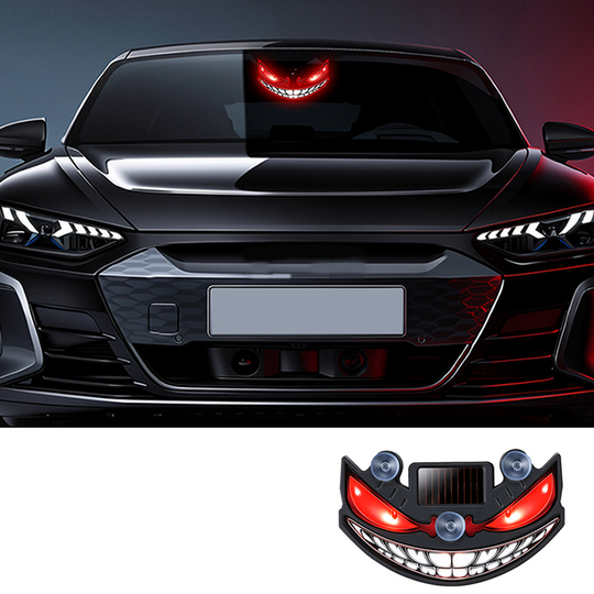🔥 50% OFF! 😈 “Devil's Sucker” Solar LED Car Warning Light ✨ Vibration Sensor, USB & Solar Charging, Universal for Cars & Trucks
