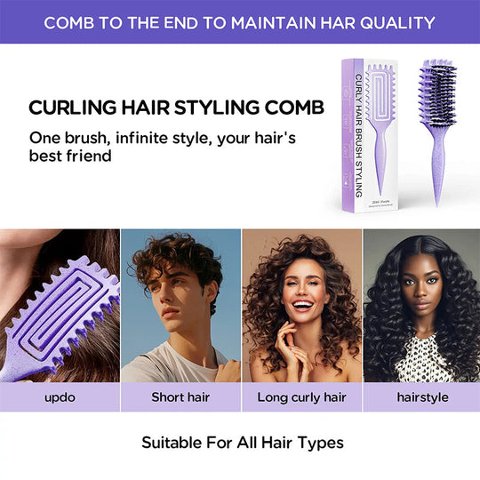 Ventilated Detangling Brush for Curly Hair
