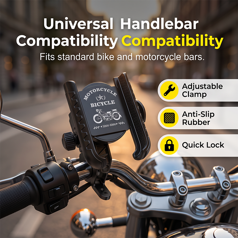 🔥🔥🔥Quick-Release Bike Phone Mount with Secure Lock🚲📱