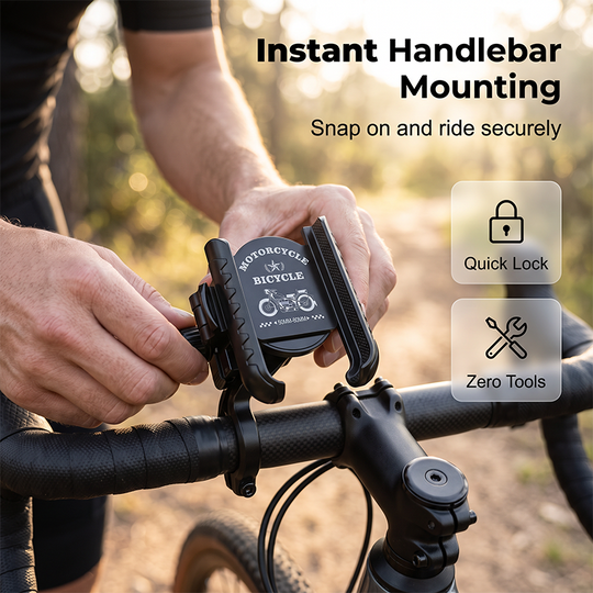 🔥🔥🔥Quick-Release Bike Phone Mount with Secure Lock🚲📱