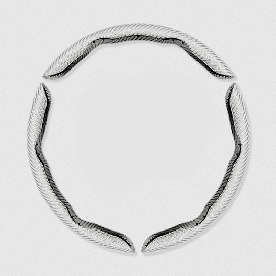 Segmented Carbon Fiber Steering Wheel Cover