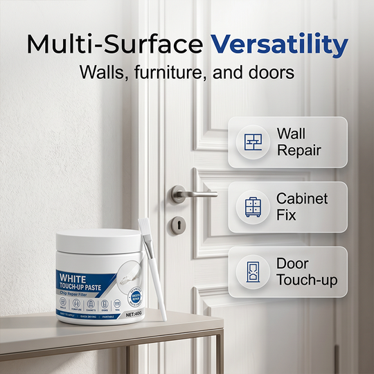 📢📢LIMITED-TIME DEAL！🔥LOWEST PRICE OF 2026 📉 🧹White Furniture Touch-Up Paste with Brush