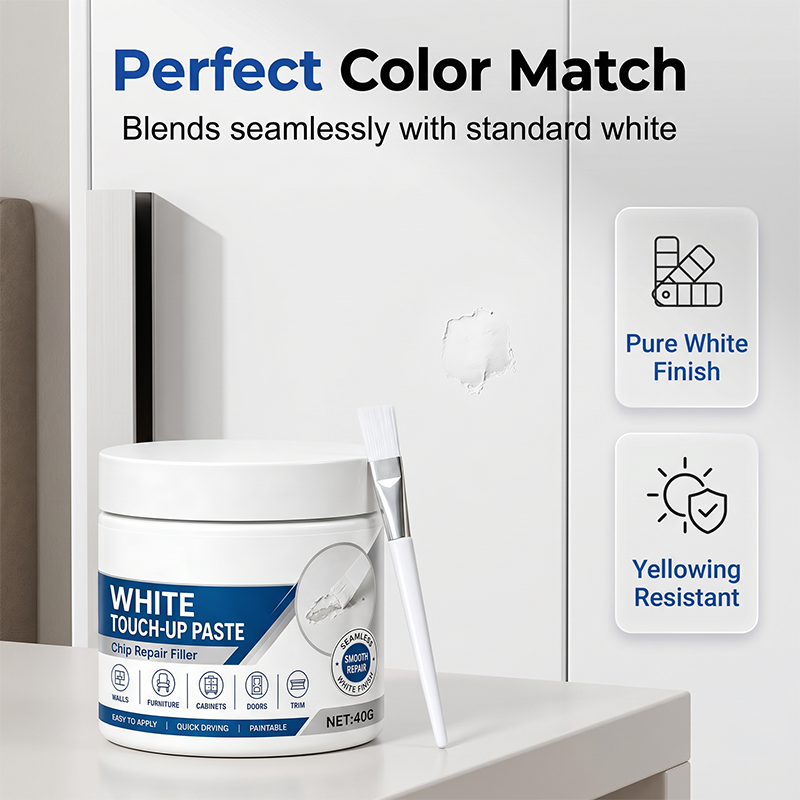 📢📢LIMITED-TIME DEAL！🔥LOWEST PRICE OF 2026 📉 🧹White Furniture Touch-Up Paste with Brush