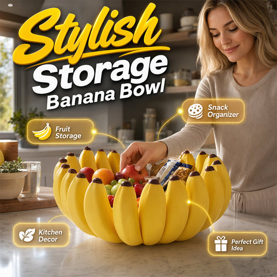 🎁Time-Sensitive Exclusive Deal ！🍌 Creative Banana Shape Fruit Bowl