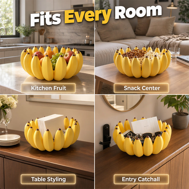 🎁Time-Sensitive Exclusive Deal ！🍌 Creative Banana Shape Fruit Bowl