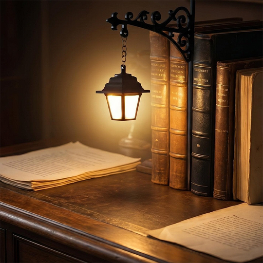 🔥Limited Time Promotion 30% OFF🔥Miniature Retro Streetlight Bookend Light
