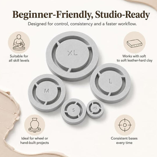 Pottery Foot Ring Template Centering Tool for Clay Trimming