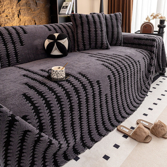 📢📢LIMITED-TIME 50% OFF！🛋️ Soft Plush Non-Slip Couch Cover – Chenille Sofa Protector | Stays in Place with Anti-Slip Backing
