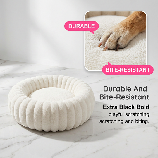 🎉 2026 Sale — Over 52,000 Sold! 🐾 Ultra-Soft Round Calming Cat & Dog Bed – Raised Rim Design 🛌