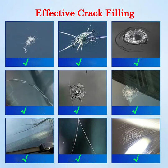 One drop fixes all glass cracks！🚗Glass Crack Repair Agent