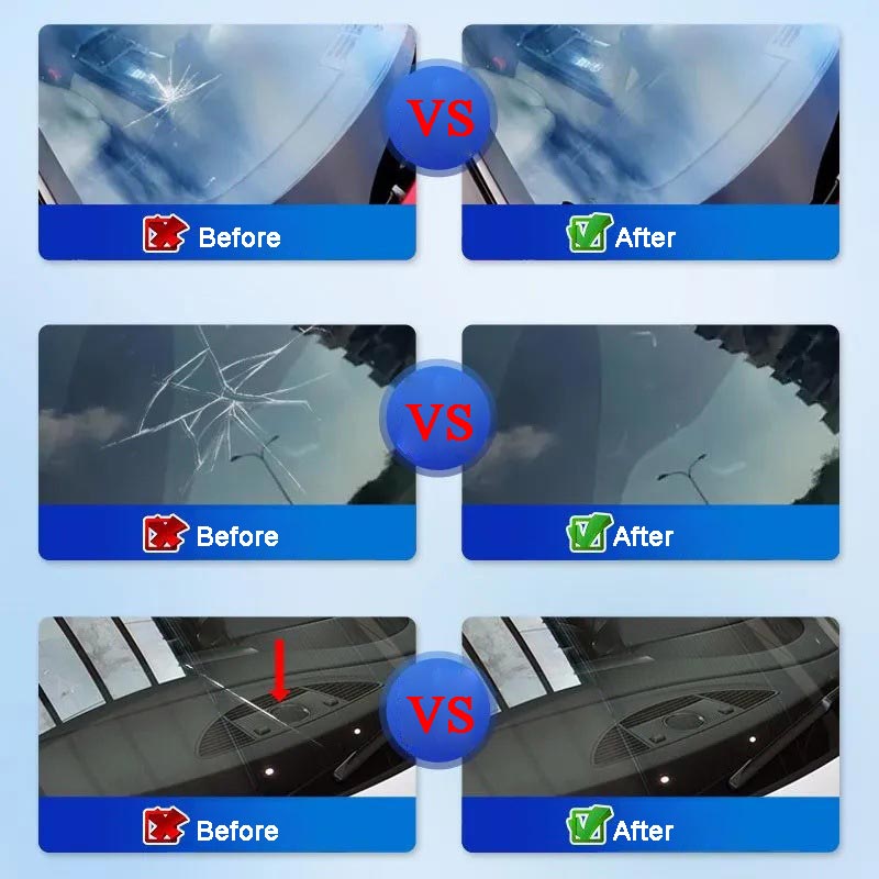 One drop fixes all glass cracks！🚗Glass Crack Repair Agent
