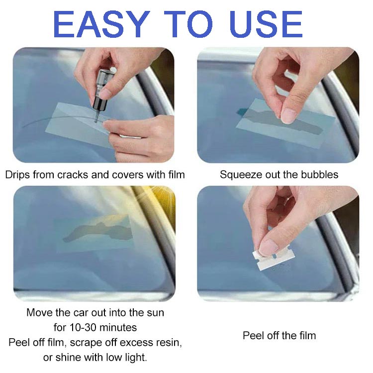 One drop fixes all glass cracks！🚗Glass Crack Repair Agent