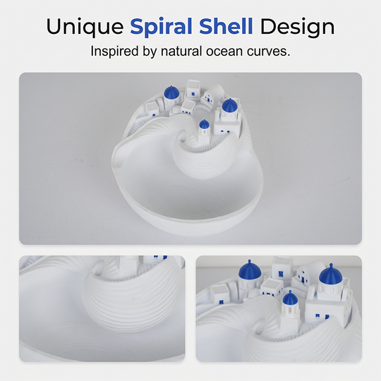 🏺 50% OFF! Ocean Theme Key Tray – blue & white ceramic, handcrafted detail – perfect entryway décor. 🏠💙