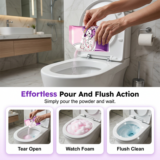 ⏳Limited time – 30% OFF⏰Automatic Foaming Toilet Bowl Cleaner Powder(5-piece set)