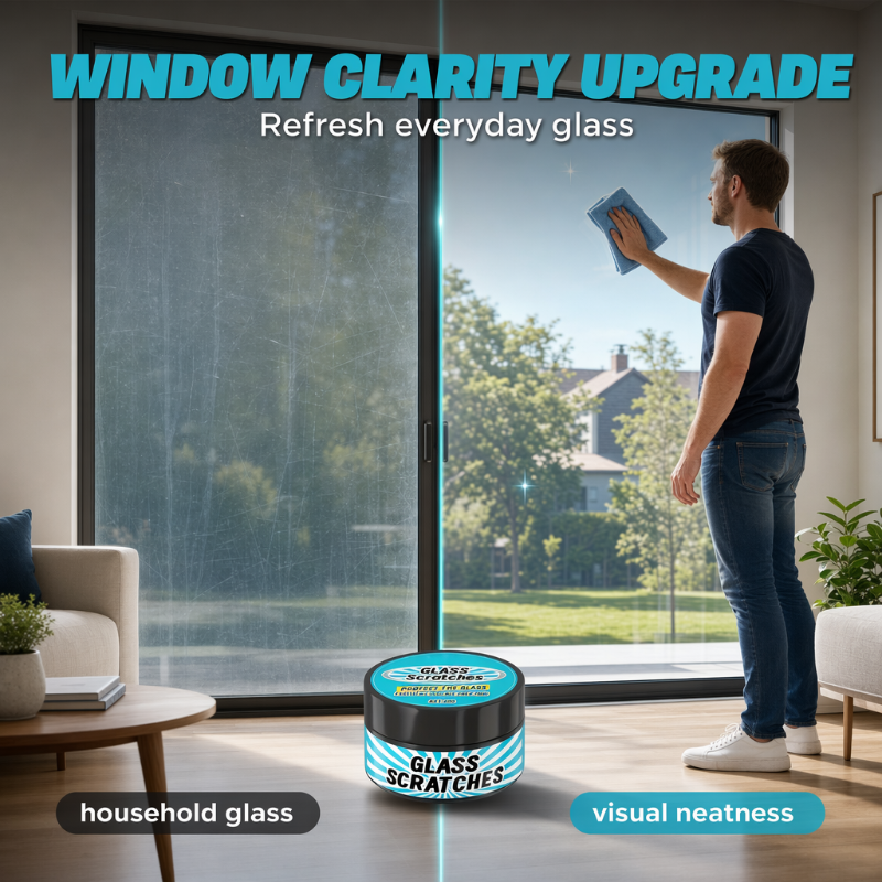 🥳2026 HOT SALE🥳💞50K+ SOLD!🏠💎 50% OFF! Multi‑Surface Glass Balm – Works on windows, mirrors & display screens. Compact & easy to store – keep your glass like new! 🌈