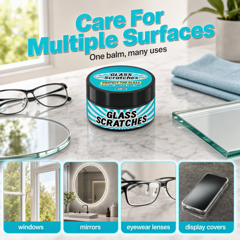 🥳2026 HOT SALE🥳💞50K+ SOLD!🏠💎 50% OFF! Multi‑Surface Glass Balm – Works on windows, mirrors & display screens. Compact & easy to store – keep your glass like new! 🌈
