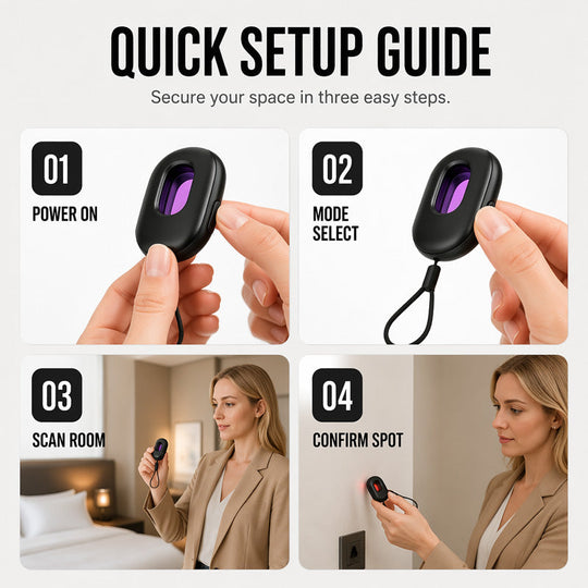 🥳2026 HOT SALE🥳💞50K+ SOLD!📡🔍 30% OFF! Smart Infrared Camera Detector – Finds hidden pinhole lenses instantly. LED flashlight & door alarm – travel with privacy & peace of mind! 🏨✨