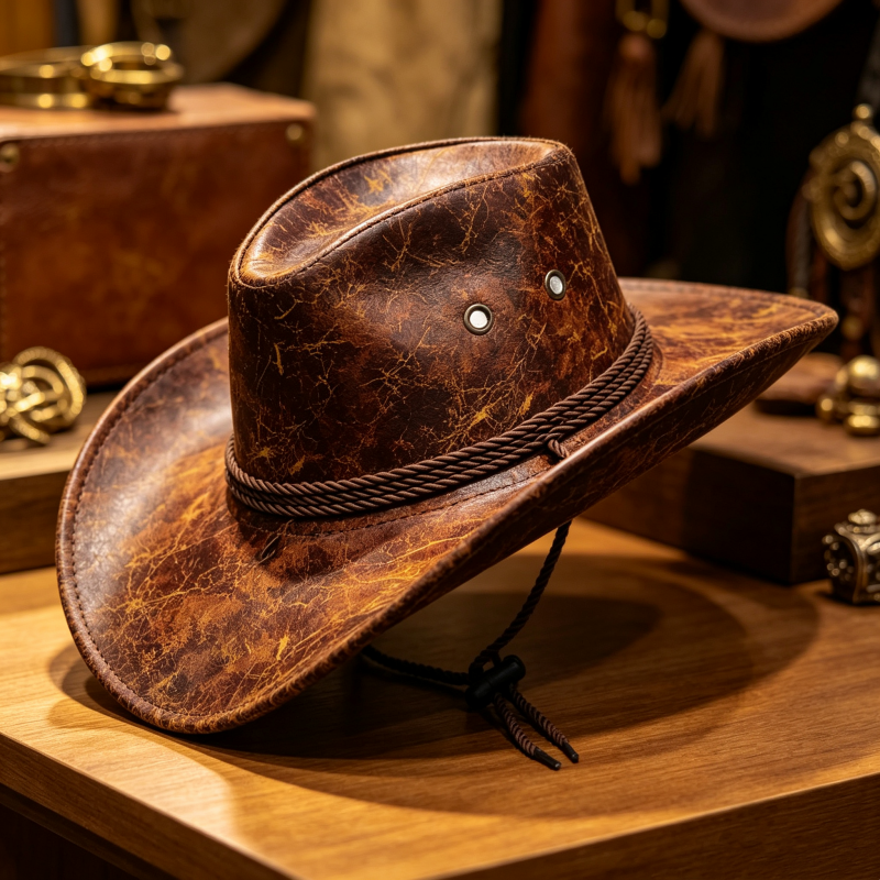 🎁 2026 New Arrivals 60% OFF！💥Vintage Wide-Brim Cowboy Hat with Adjustable Strap – Timeless Western Style & Perfect Sun Protection 🌵✨