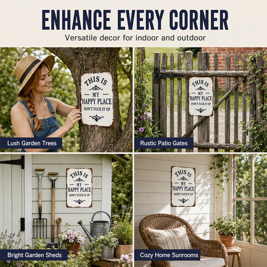 Retro Garden Decorative Metal Tin Sign