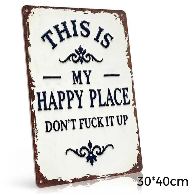 Retro Garden Decorative Metal Tin Sign