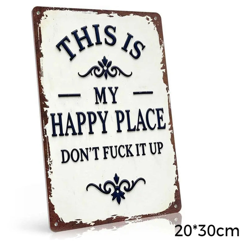 Retro Garden Decorative Metal Tin Sign