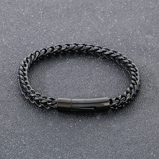 Men's Titanium Steel Bracelet Minimalist Hip Hop Chain
