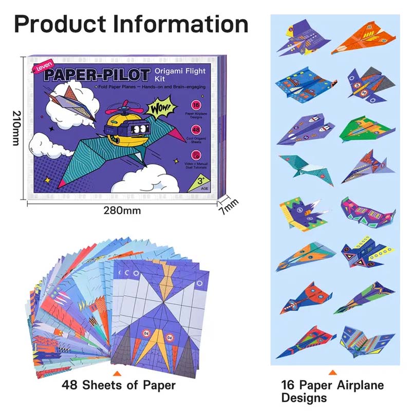 🥳2026 HOT SALE 30% OFF! ✈️Creative DIY Paper Airplane Set For Kids